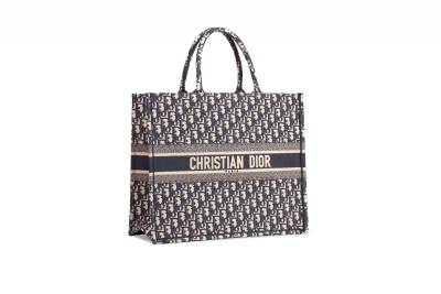 Сумка Dior Book Tote Темно-синяя
