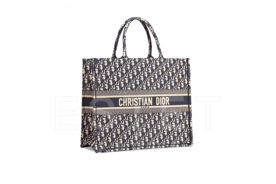 Сумка Dior Book Tote Темно-синяя