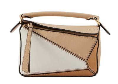 Сумка Loewe Puzzle Mini Коричнево-бежевая