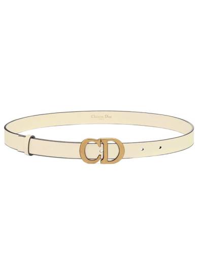 Ремень Dior Saddle Кремовый