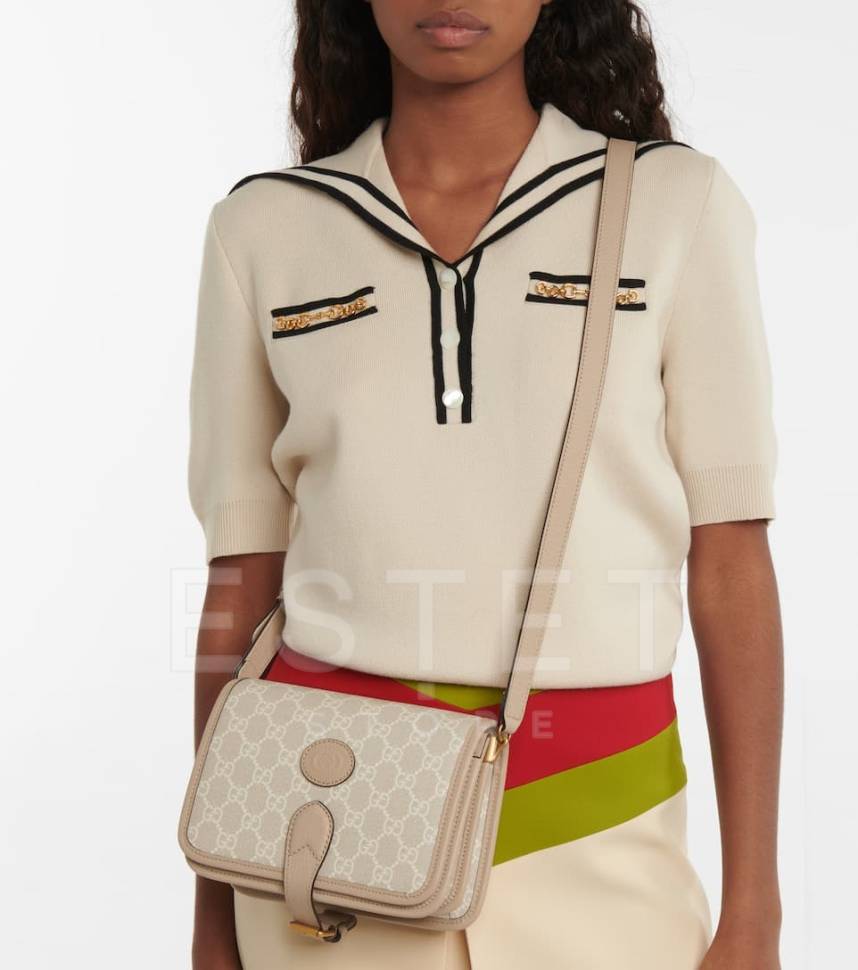 Сумка Gucci Interlocking G Кремовая