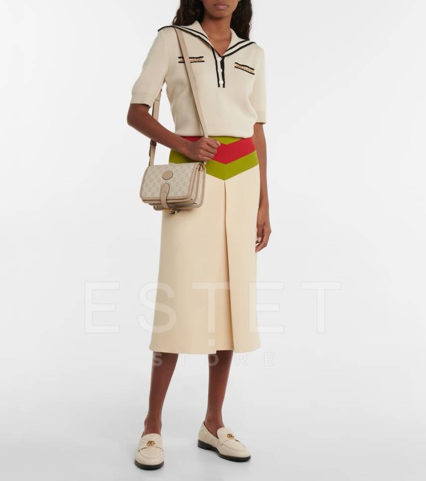 Сумка Gucci Interlocking G Кремовая