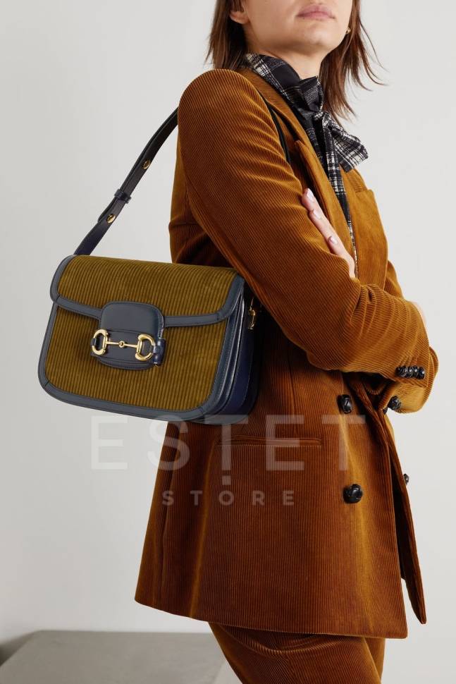 Сумка Gucci Horsebit 1955 Коричневая