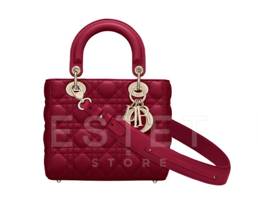 Сумка Dior Lady My Abcdior Вишневая