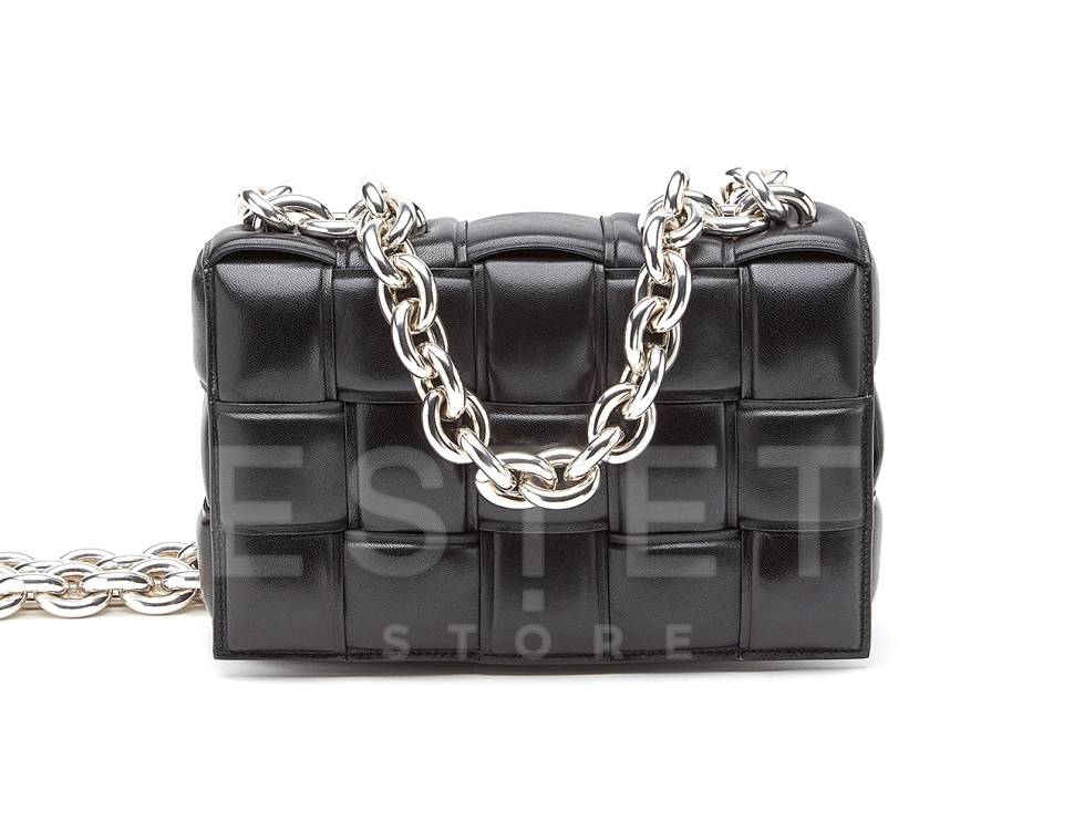 Сумка Bottega Veneta The Chain Cassette Черная