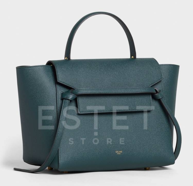 Сумка Celine Micro Belt Bag Темно-зеленая
