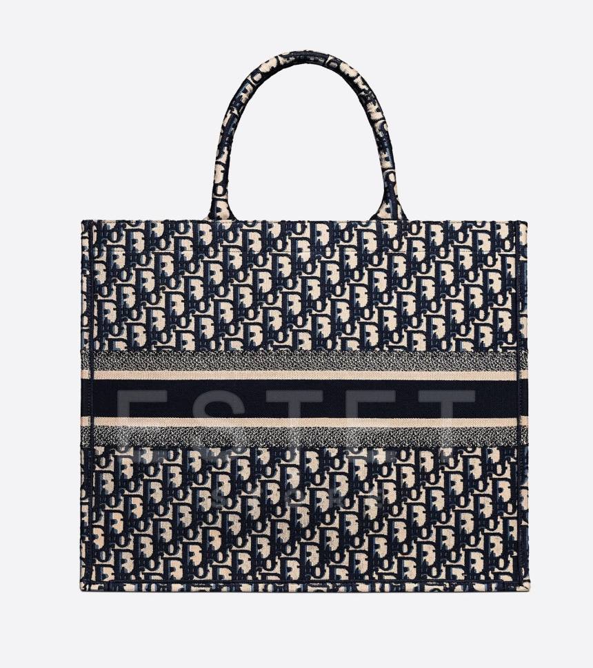 Сумка Dior Book Tote Темно-синяя