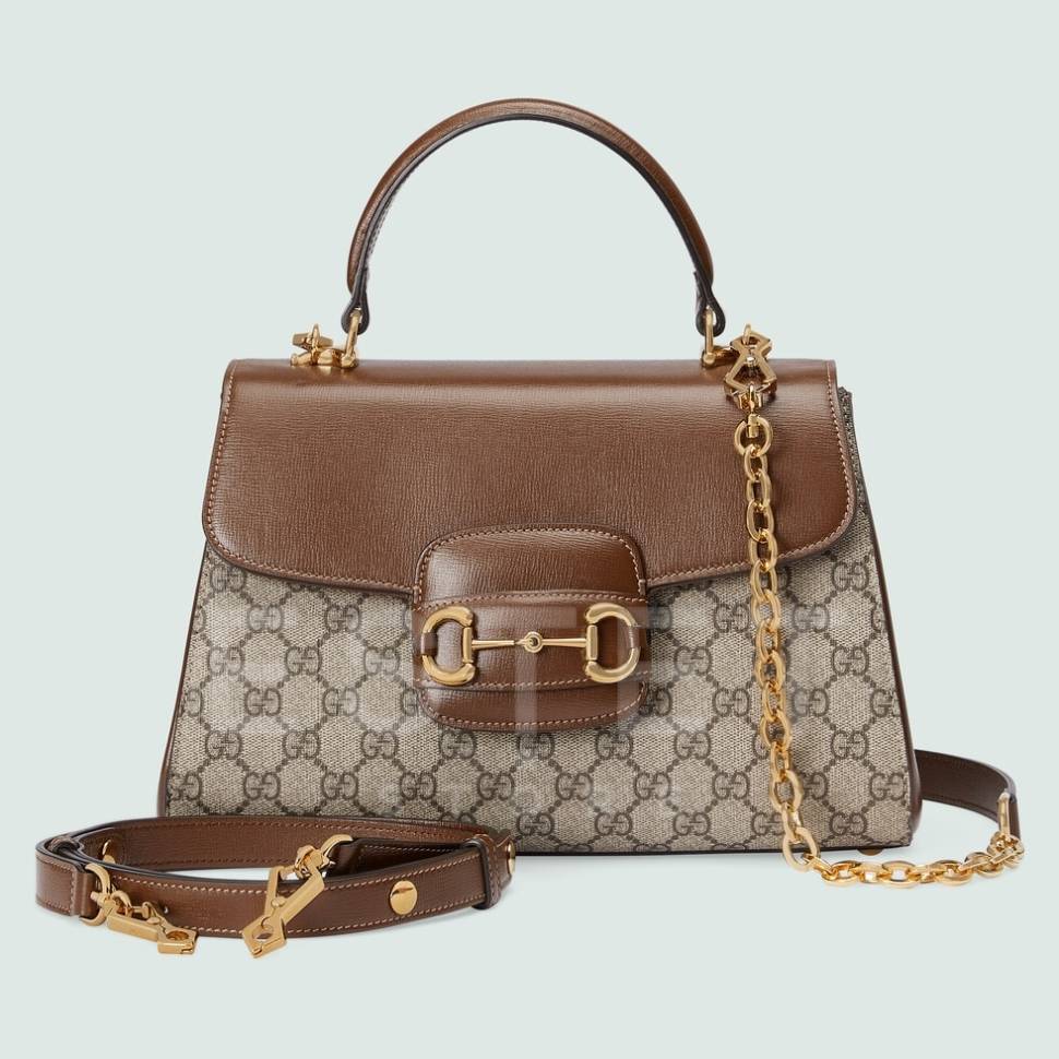 Сумка Gucci Horsebit 1955 Коричневая