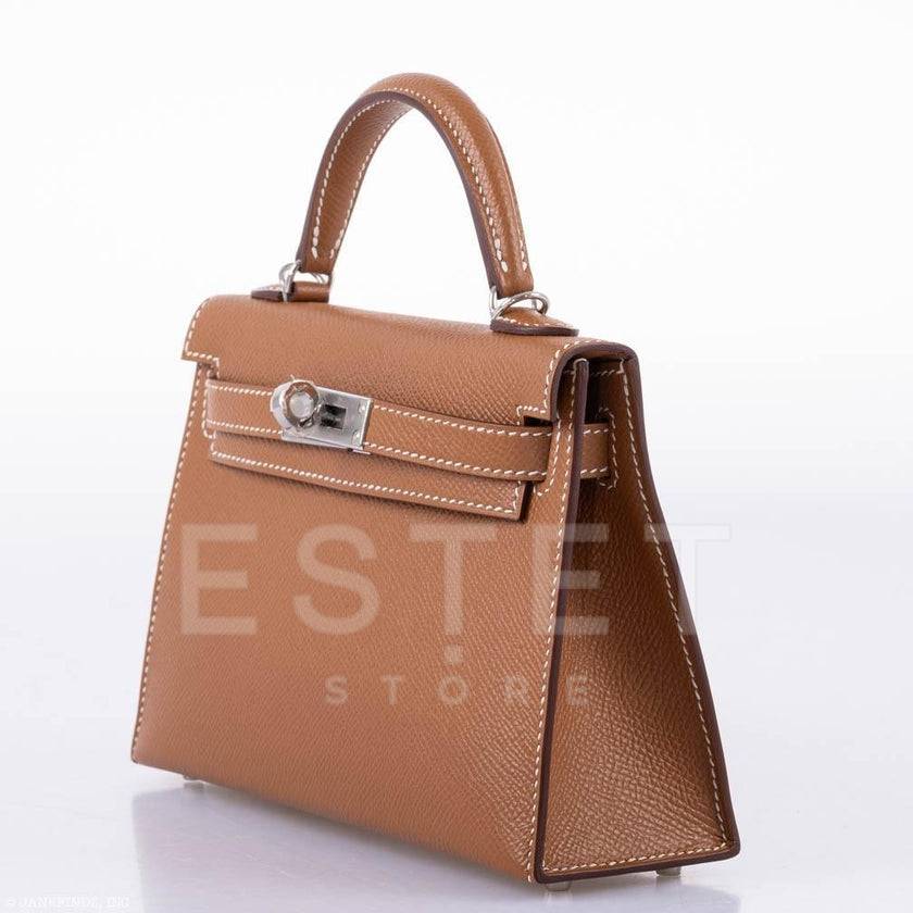 Сумка Hermes Kelly 20 Mini Sellier Коричневая
