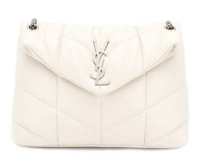 Сумка Saint Laurent Puffer Loulou Medium Белая