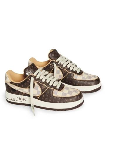 Кроссовки Louis Vuitton Nike X Коричневые