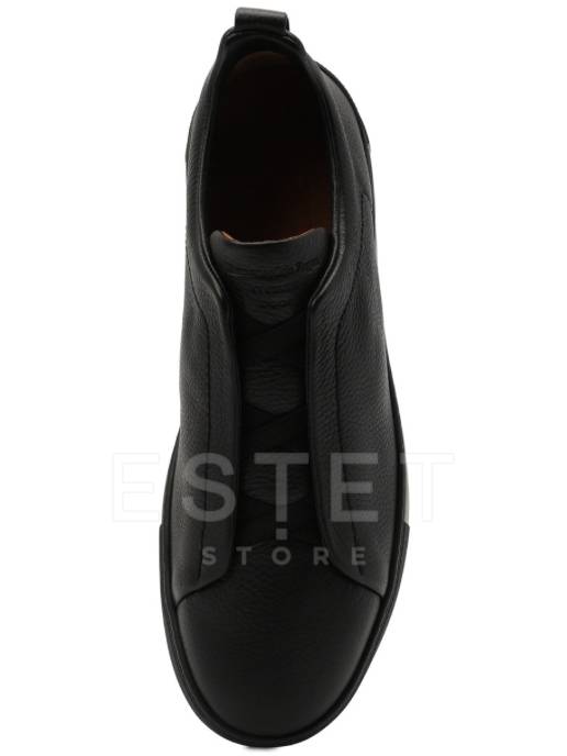 Кеды Zegna Triple Stitch Черные
