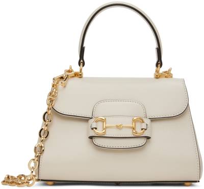 Сумка Gucci Horsebit 1955 Белая