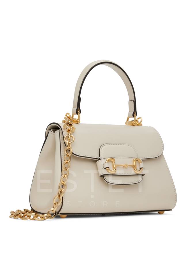 Сумка Gucci Horsebit 1955 Белая