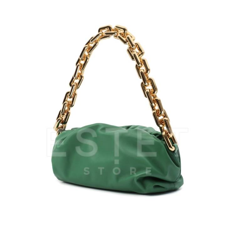 Сумка Bottega Veneta The Chain Pouch Зеленая