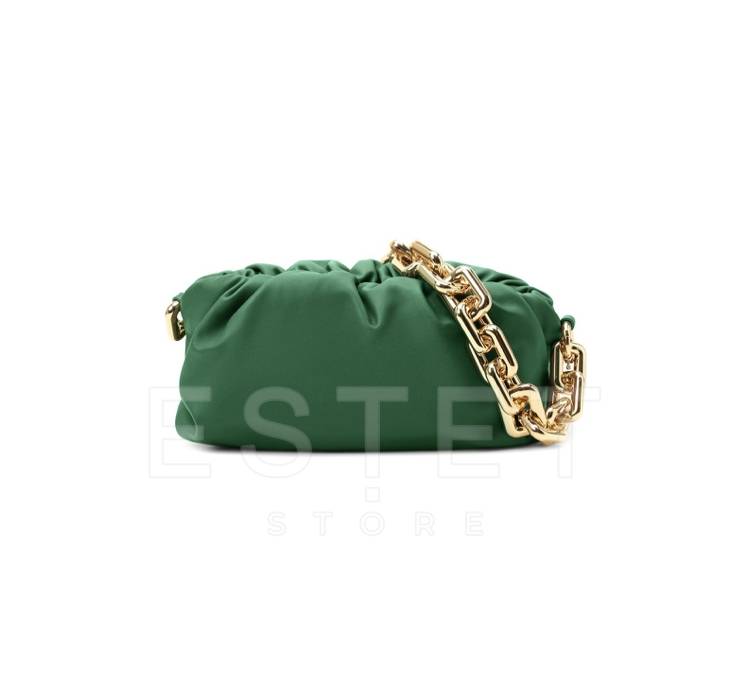 Сумка Bottega Veneta The Chain Pouch Зеленая
