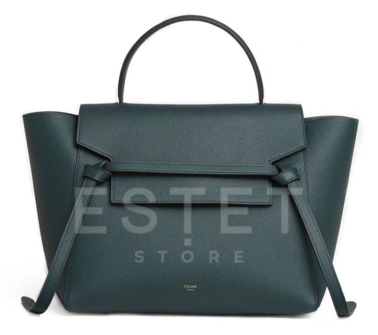 Сумка Celine Mini Belt Bag Темно-зеленая