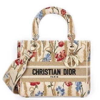 Сумка Dior Lady D-lite Бежевая