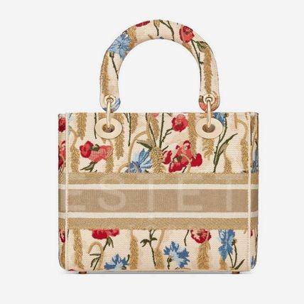 Сумка Dior Lady D-lite Бежевая