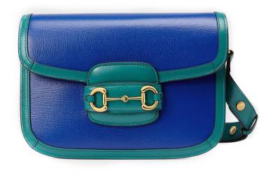 Сумка Gucci Horsebit 1955 Бирюзовая