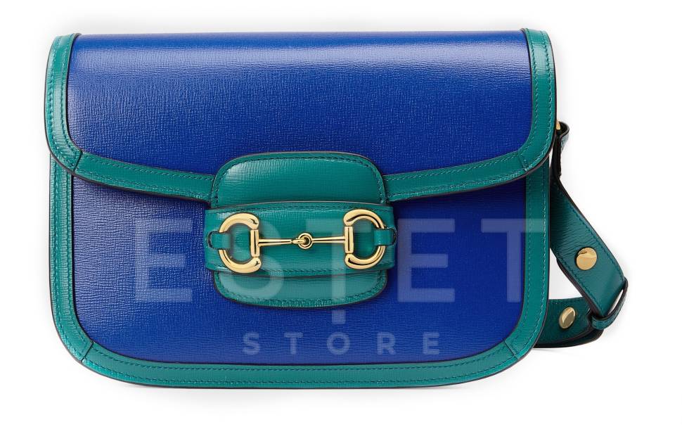 Сумка Gucci Horsebit 1955 Бирюзовая