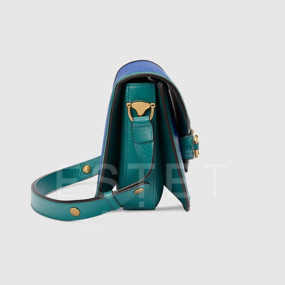 Сумка Gucci Horsebit 1955 Бирюзовая