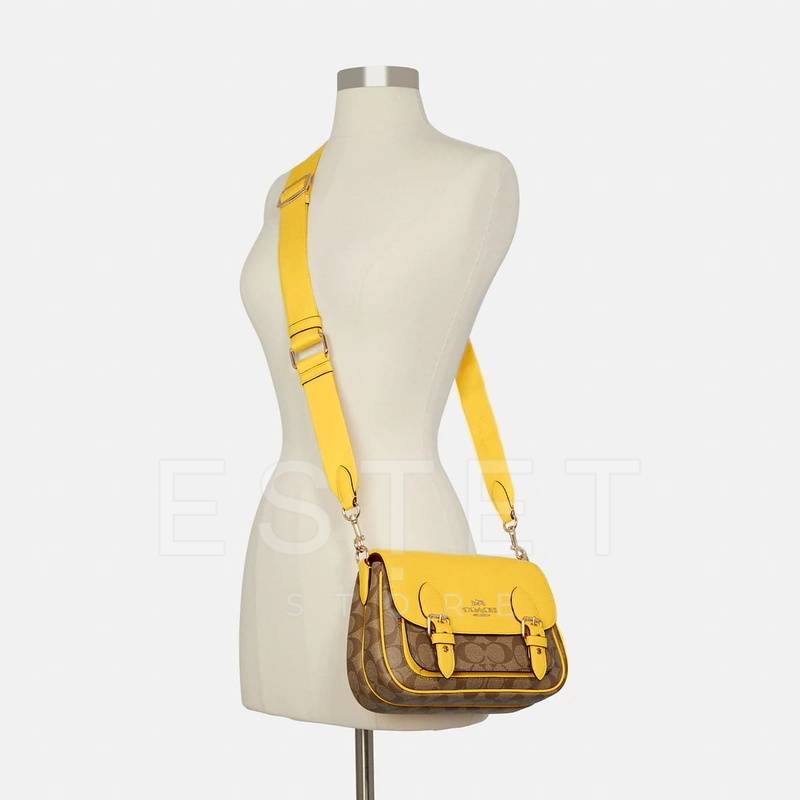 Сумка Coach Lucy Crossbody Желтая