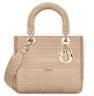 Сумка Dior Lady D-lite Бежевая