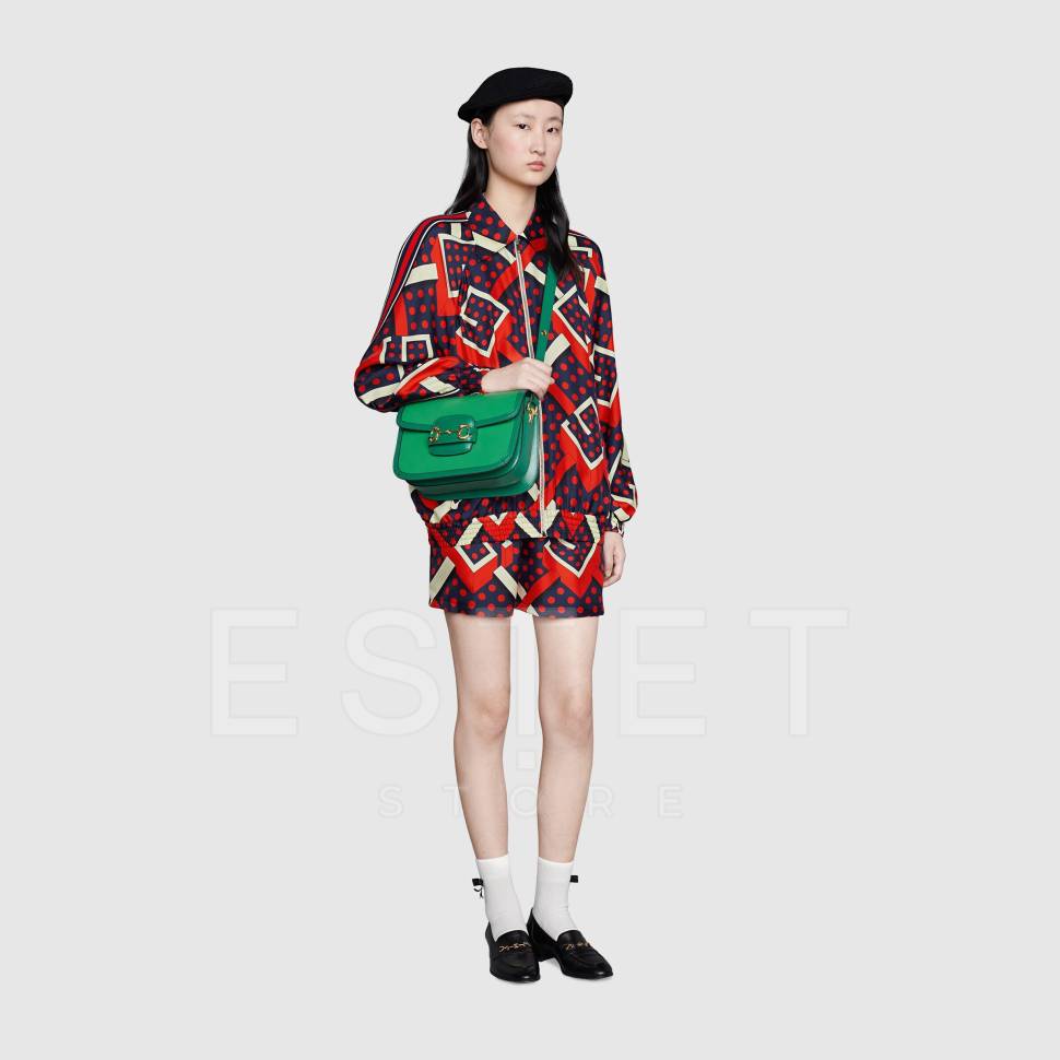 Сумка Gucci Horsebit 1955 Зеленая