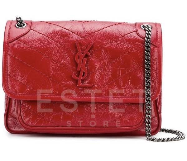 Сумка Saint Laurent Niki Medium Красная