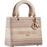 Сумка Dior Lady D-lite Бежевая
