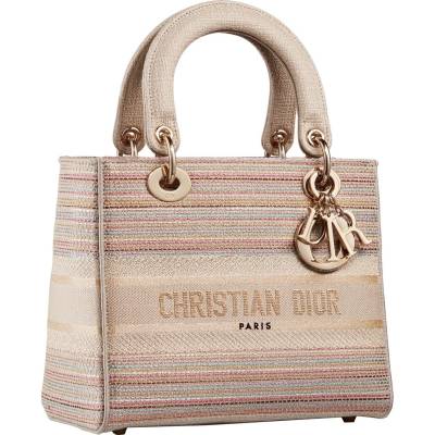 Сумка Dior Lady D-lite Бежевая