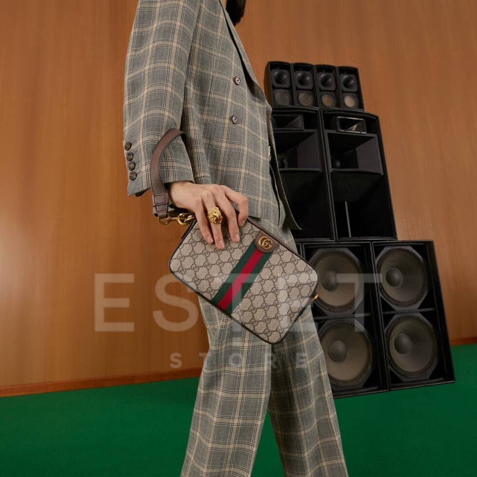 Сумка Gucci Ophidia Gg Бежевая