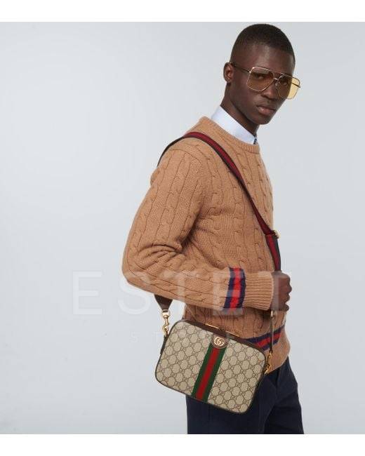 Сумка Gucci Ophidia Gg Бежевая