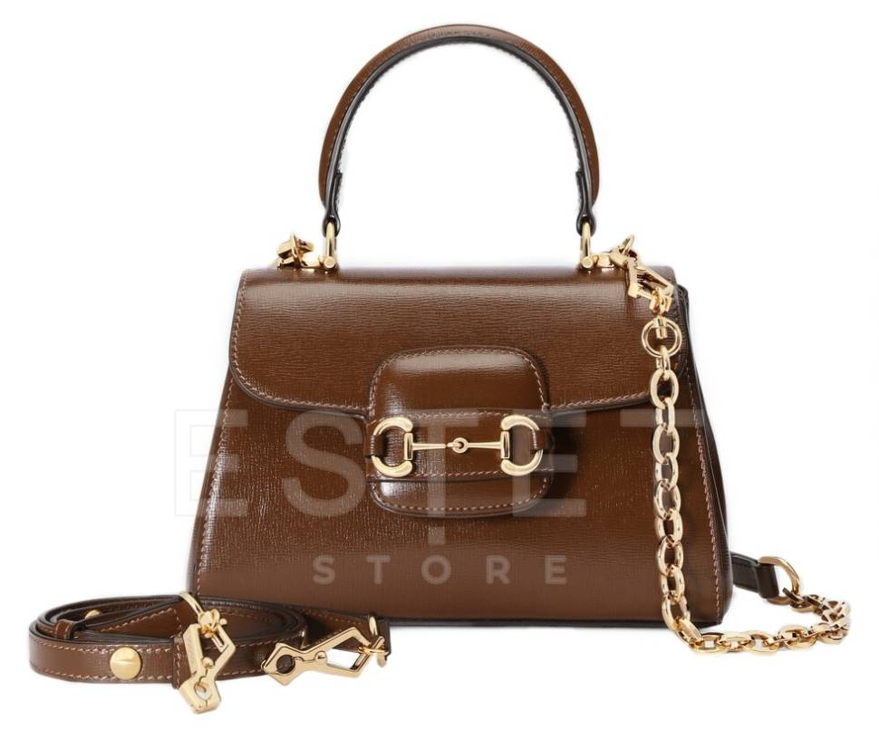 Сумка Gucci Horsebit 1955 Коричневая