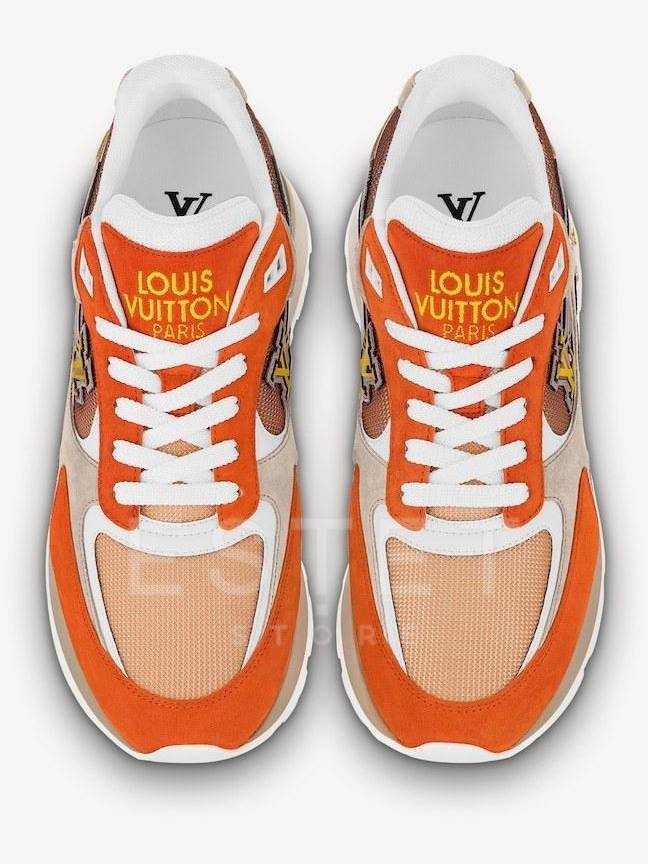 Кроссовки Louis Vuitton Run Away Оранжевые