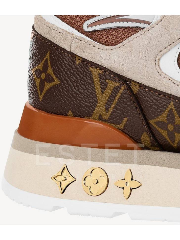 Кроссовки Louis Vuitton Run Away Оранжевые