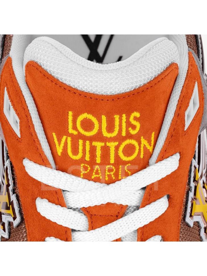Кроссовки Louis Vuitton Run Away Оранжевые