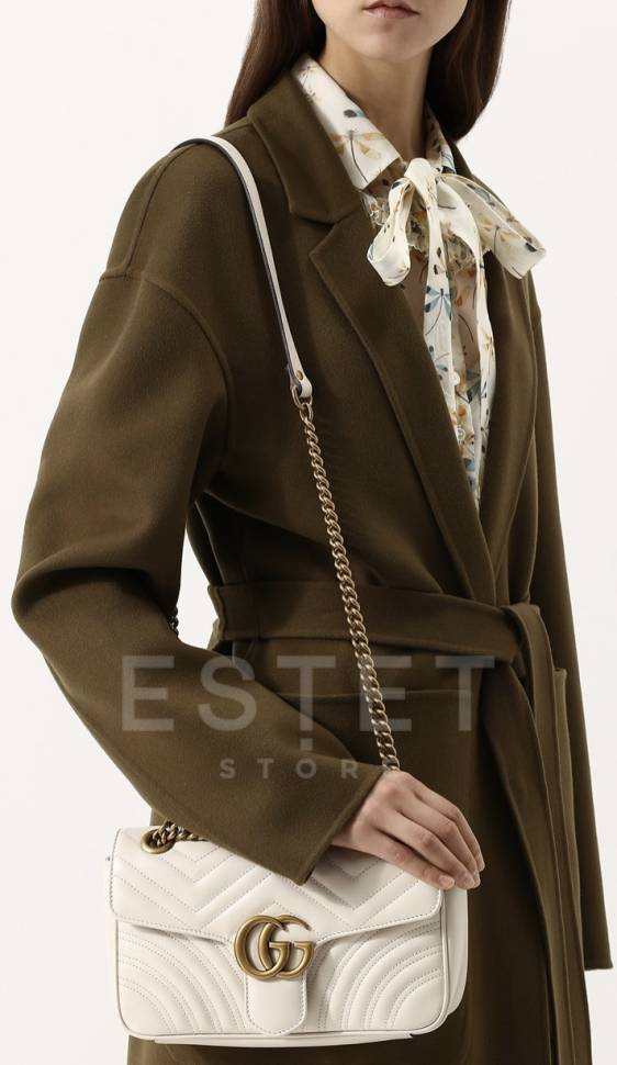 Сумка Gucci Gg Marmont Small Белая