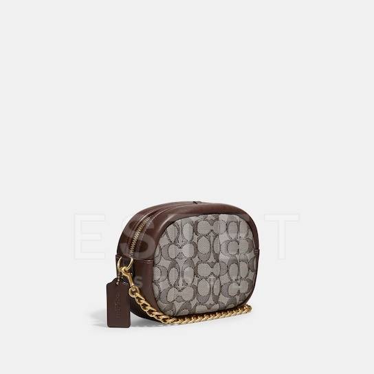 Сумка Coach Li Темно-коричневая