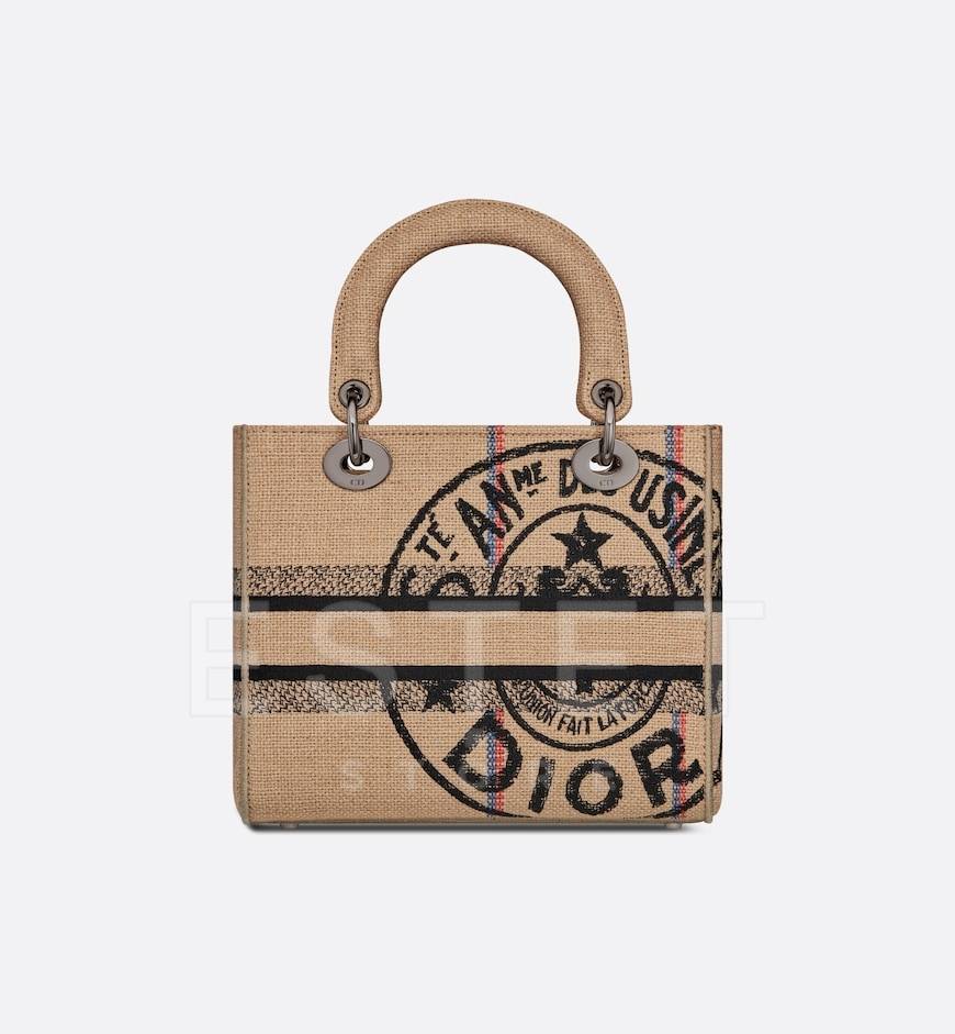Сумка Dior Lady D-lite Бежевая