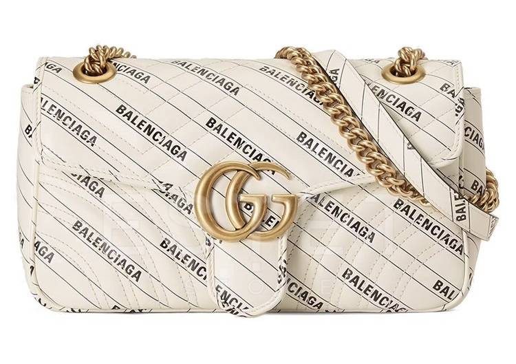 Сумка Gucci Gg Marmont The Hacker Project Белая
