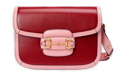 Сумка Gucci Horsebit 1955 Розовая