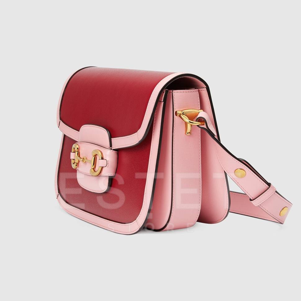 Сумка Gucci Horsebit 1955 Розовая