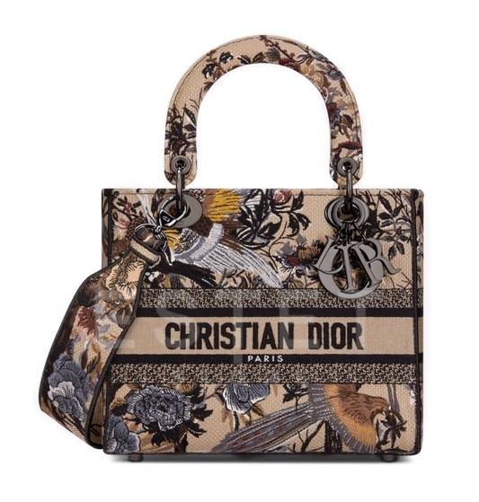 Сумка Dior Lady D-lite Бежевая