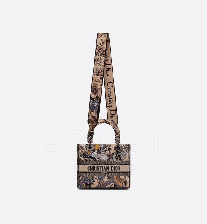 Сумка Dior Lady D-lite Бежевая