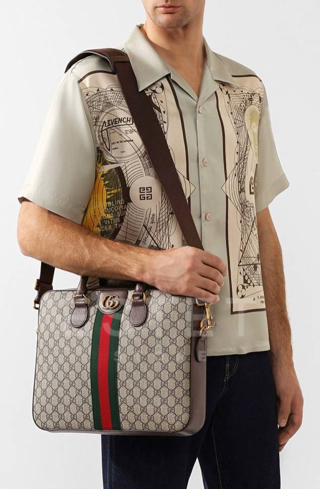 Сумка Gucci Ophidia Gg Бежевая