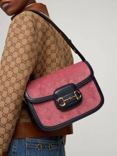 Сумка Gucci Horsebit 1955 Розовая