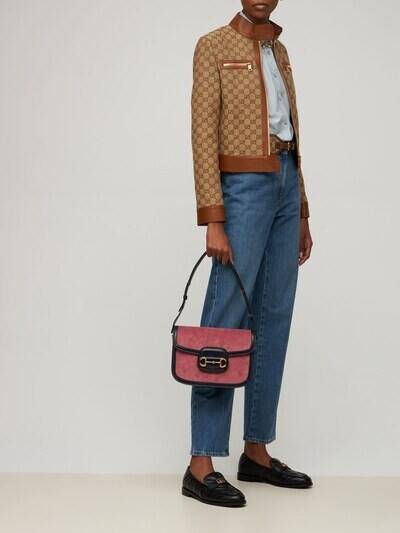 Сумка Gucci Horsebit 1955 Розовая