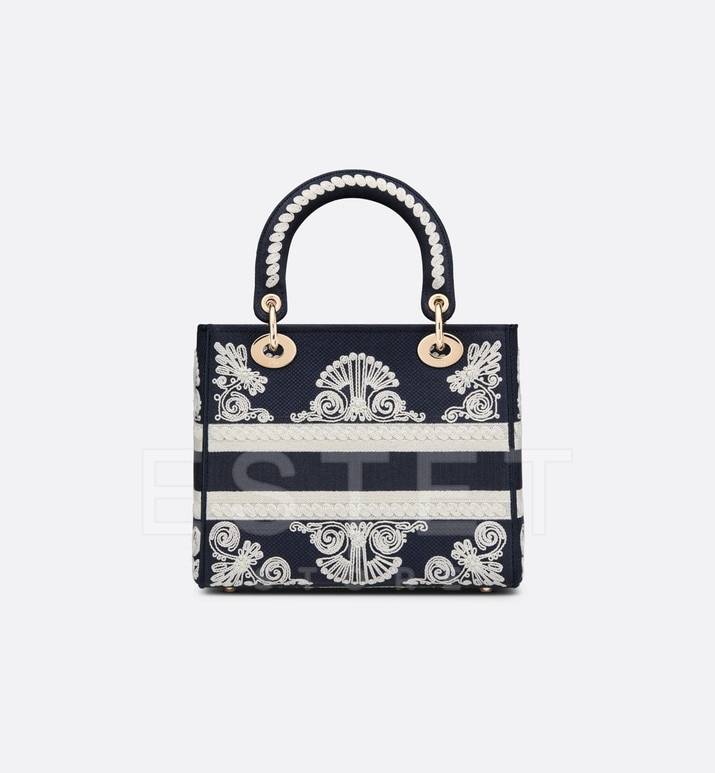 Сумка Dior Lady D-lite Темно-синяя
